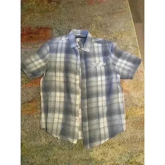 Sean jean button up short sleeve shirt M - Picture 1 of 2